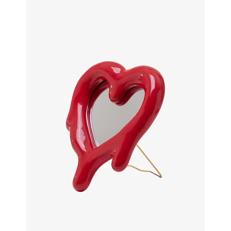 SELETTI Melted Heart Specchio e Cornice Rosso