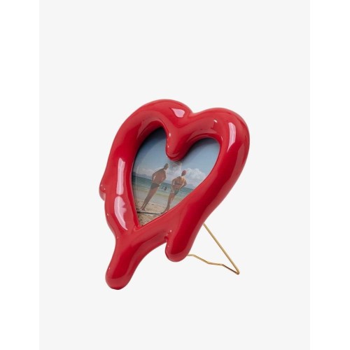 SELETTI Melted Heart Specchio e Cornice Rosso