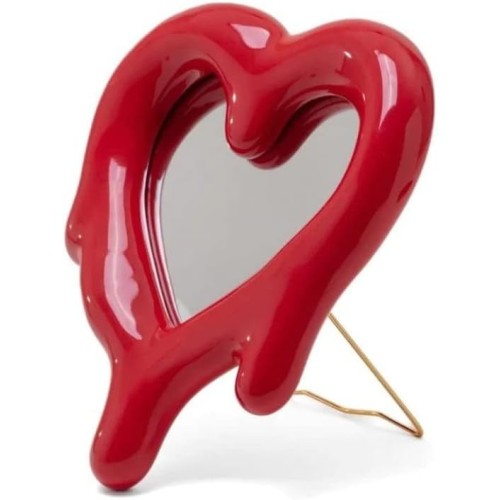SELETTI Melted Heart Specchio e Cornice Rosso