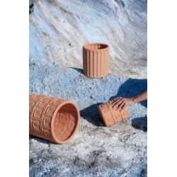 SELETTI MAGNA GRAECIA - Vaso Terracotta Onde