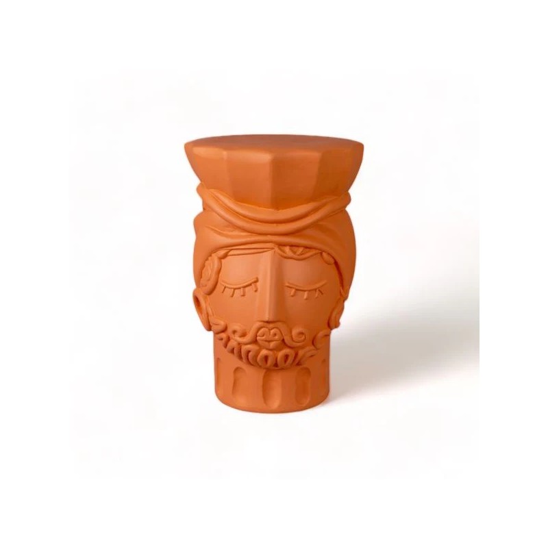 SELETTI MAGNA GRAECIA - Sgabello in Terracotta Uomo