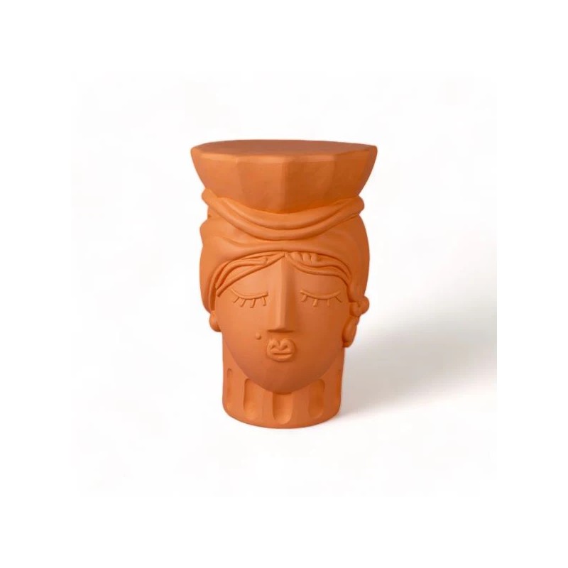 SELETTI MAGNA GRAECIA - Sgabello in Terracotta Donna